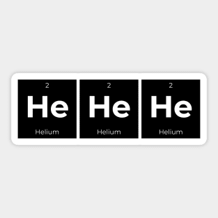 HeHeHe Periodic Table Sticker